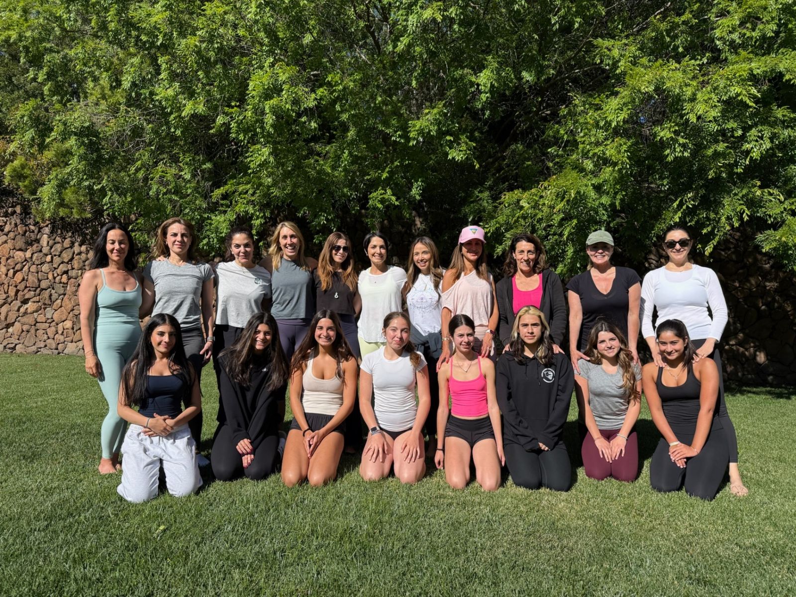 Mother-daughter retreat group photo